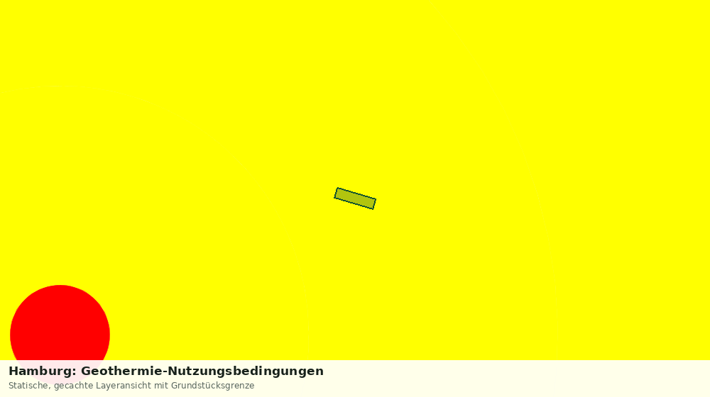 Statische Kartenansicht: Hamburg: Geothermie-Nutzungsbedingungen