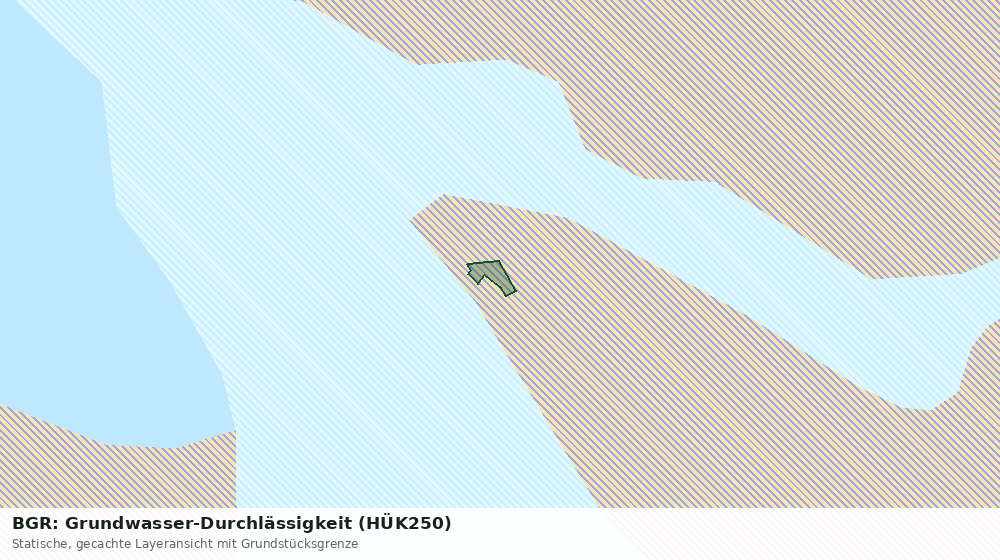 Statische Kartenansicht: BGR: Grundwasser-Durchlässigkeit (HÜK250)