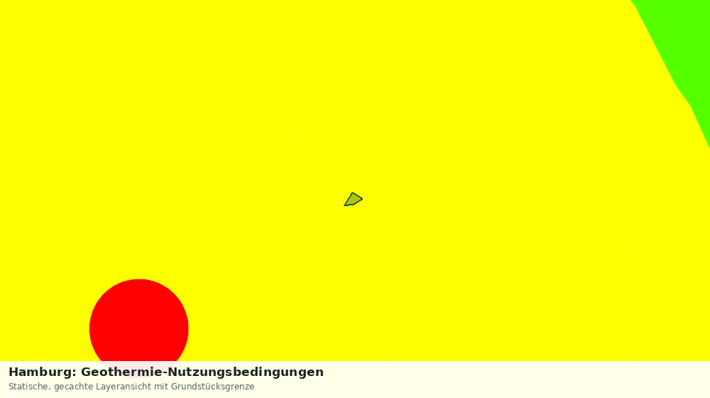 Statische Kartenansicht: Hamburg: Geothermie-Nutzungsbedingungen