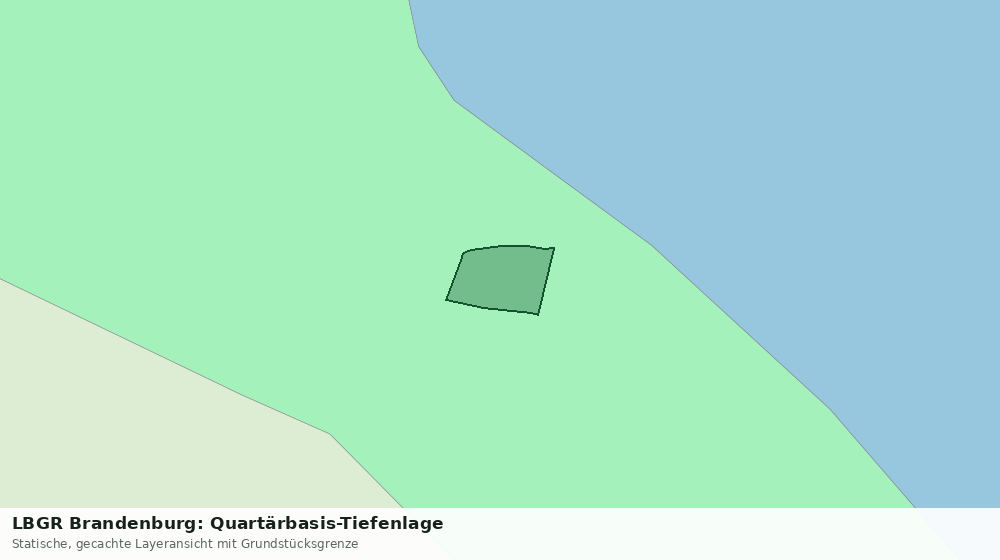 Statische Kartenansicht: LBGR Brandenburg: Quartärbasis-Tiefenlage