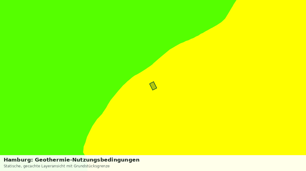 Statische Kartenansicht: Hamburg: Geothermie-Nutzungsbedingungen