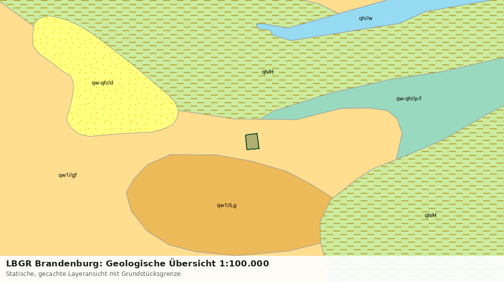 Statische Kartenansicht: LBGR Brandenburg: Geologische Übersicht 1:100.000