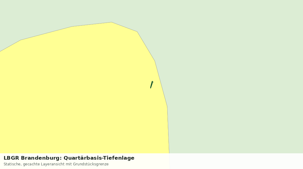 Statische Kartenansicht: LBGR Brandenburg: Quartärbasis-Tiefenlage