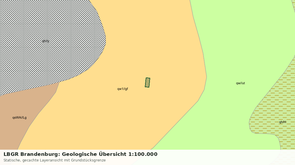 Statische Kartenansicht: LBGR Brandenburg: Geologische Übersicht 1:100.000