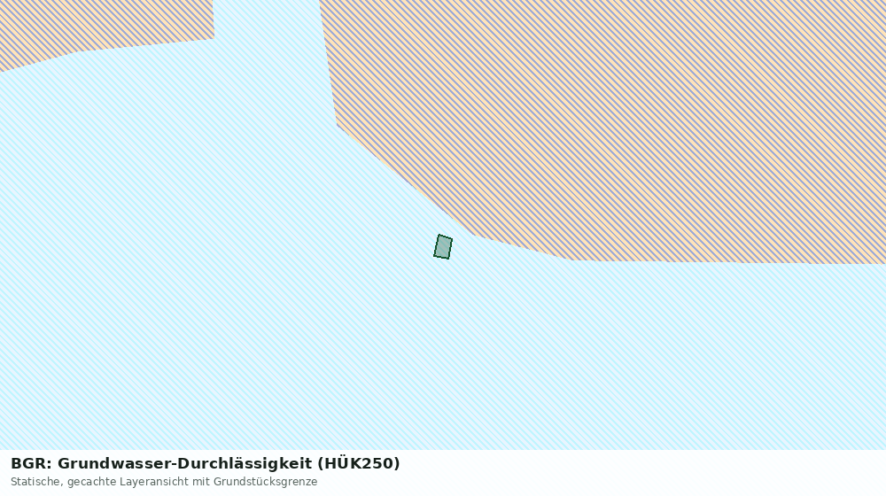 Statische Kartenansicht: BGR: Grundwasser-Durchlässigkeit (HÜK250)