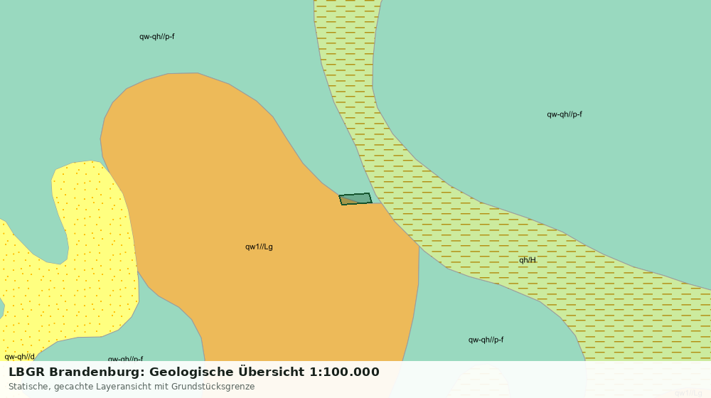 Statische Kartenansicht: LBGR Brandenburg: Geologische Übersicht 1:100.000