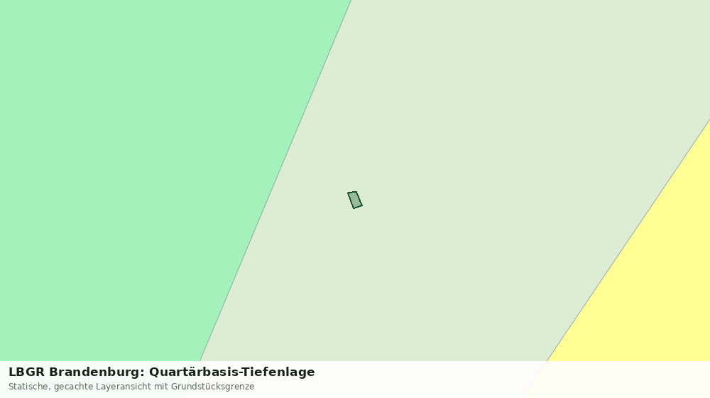 Statische Kartenansicht: LBGR Brandenburg: Quartärbasis-Tiefenlage