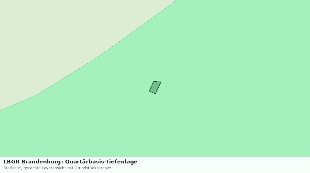 Statische Kartenansicht: LBGR Brandenburg: Quartärbasis-Tiefenlage