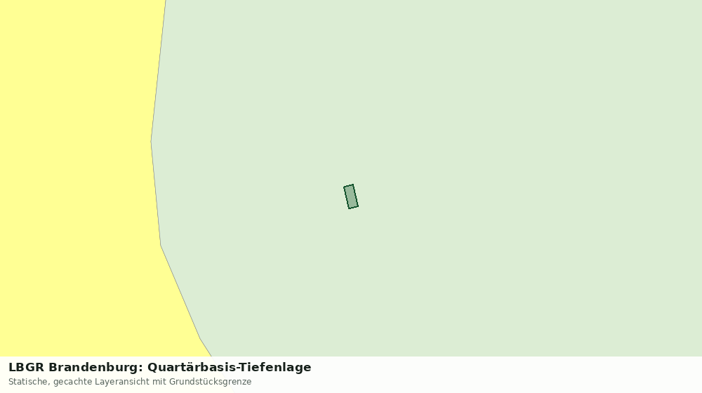 Statische Kartenansicht: LBGR Brandenburg: Quartärbasis-Tiefenlage