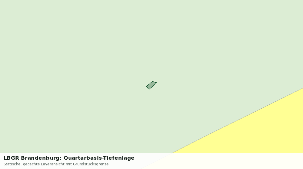 Statische Kartenansicht: LBGR Brandenburg: Quartärbasis-Tiefenlage