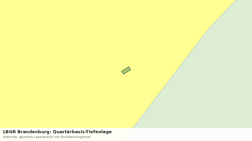 Statische Kartenansicht: LBGR Brandenburg: Quartärbasis-Tiefenlage