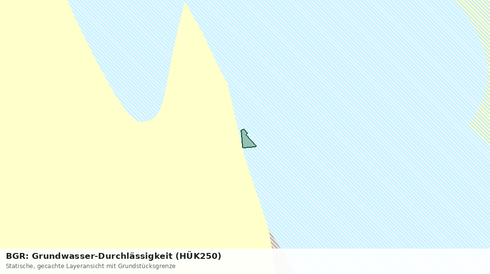Statische Kartenansicht: BGR: Grundwasser-Durchlässigkeit (HÜK250)