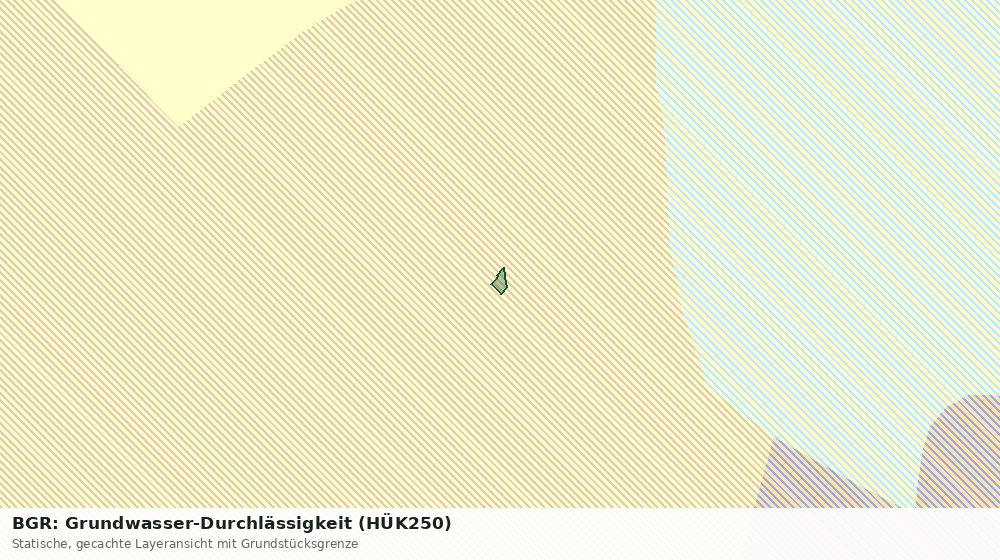 Statische Kartenansicht: BGR: Grundwasser-Durchlässigkeit (HÜK250)