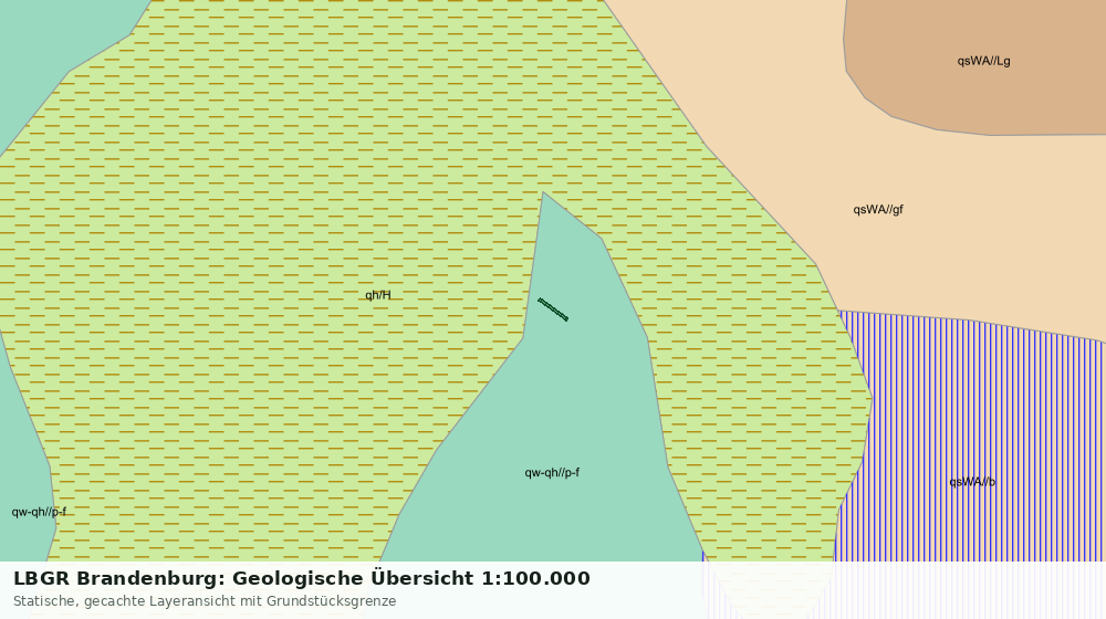 Statische Kartenansicht: LBGR Brandenburg: Geologische Übersicht 1:100.000