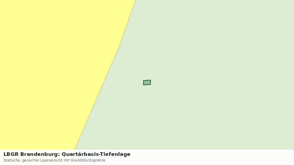 Statische Kartenansicht: LBGR Brandenburg: Quartärbasis-Tiefenlage