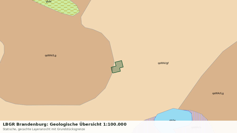Statische Kartenansicht: LBGR Brandenburg: Geologische Übersicht 1:100.000