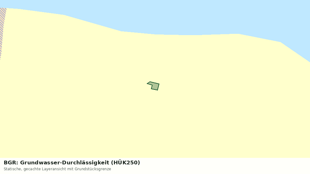 Statische Kartenansicht: BGR: Grundwasser-Durchlässigkeit (HÜK250)