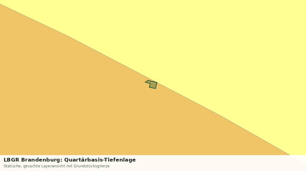 Statische Kartenansicht: LBGR Brandenburg: Quartärbasis-Tiefenlage
