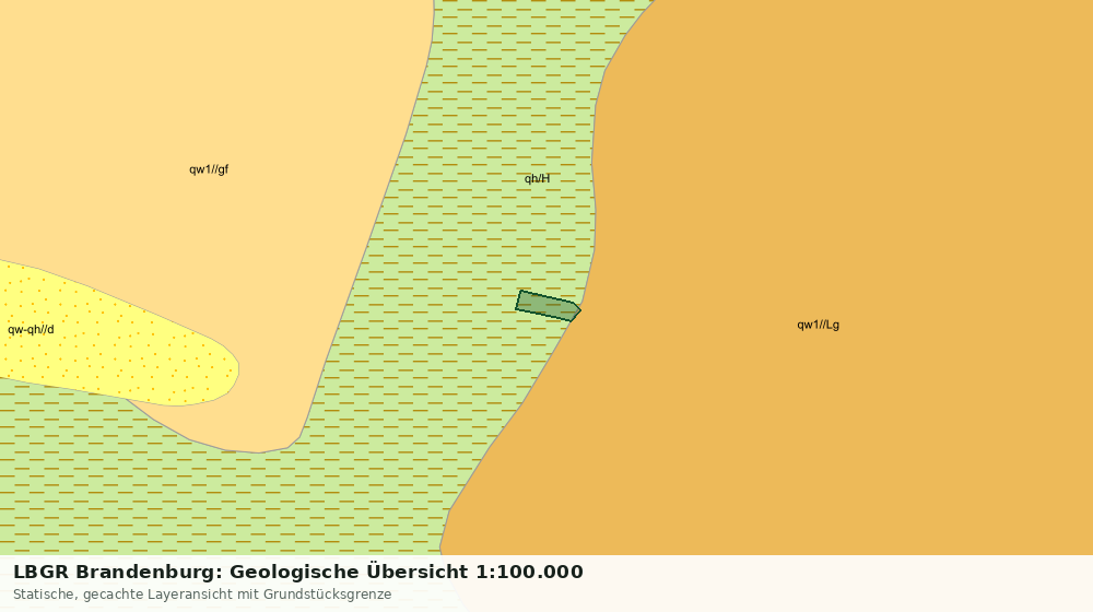 Statische Kartenansicht: LBGR Brandenburg: Geologische Übersicht 1:100.000