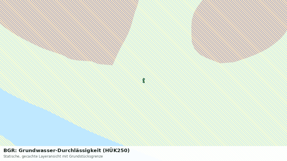Statische Kartenansicht: BGR: Grundwasser-Durchlässigkeit (HÜK250)