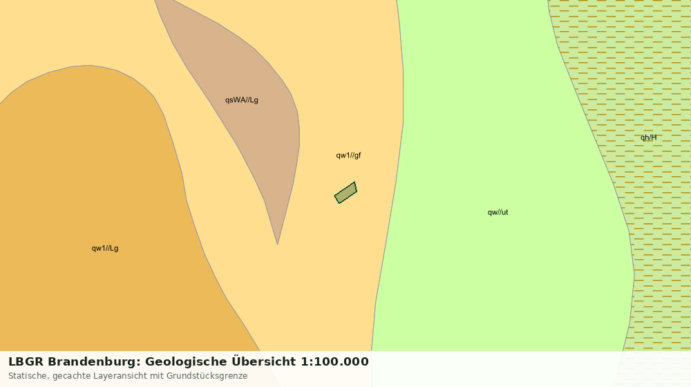Statische Kartenansicht: LBGR Brandenburg: Geologische Übersicht 1:100.000