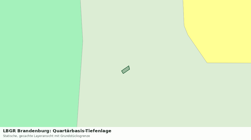 Statische Kartenansicht: LBGR Brandenburg: Quartärbasis-Tiefenlage