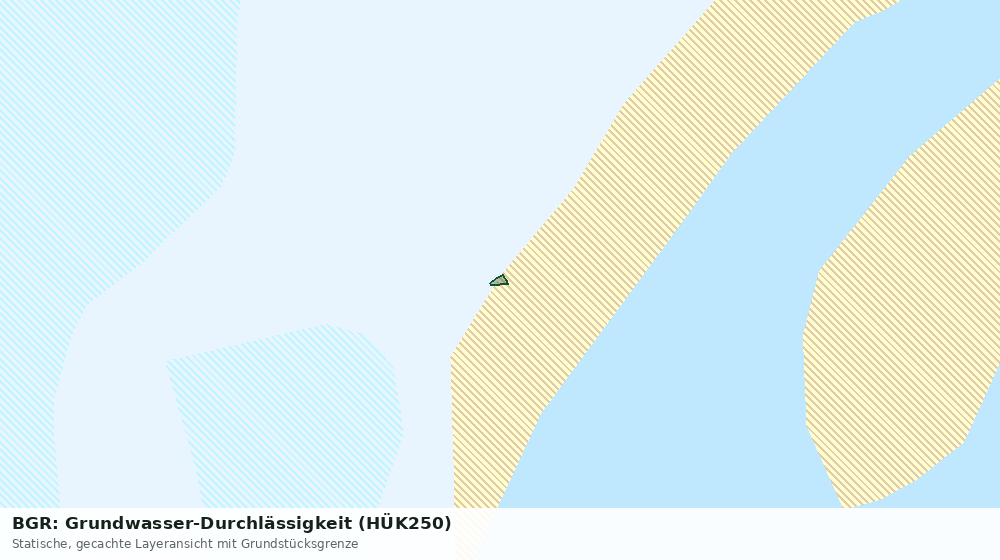 Statische Kartenansicht: BGR: Grundwasser-Durchlässigkeit (HÜK250)