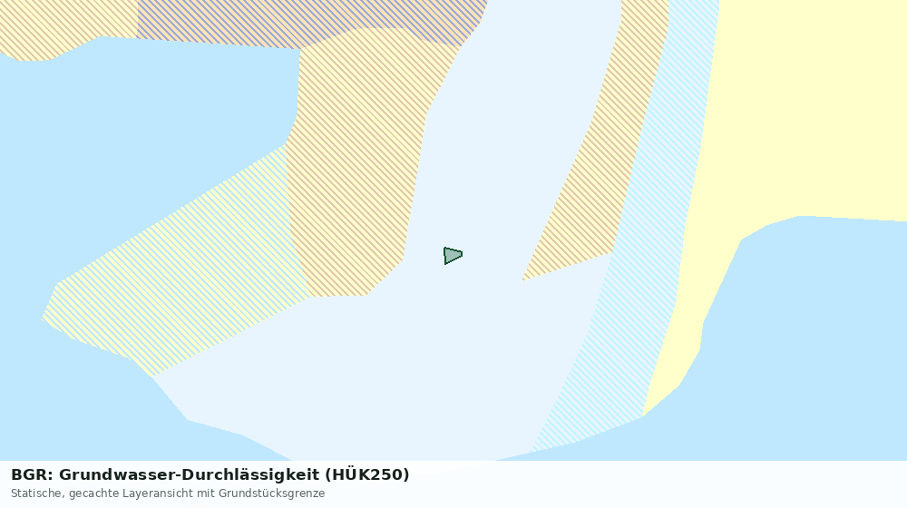 Statische Kartenansicht: BGR: Grundwasser-Durchlässigkeit (HÜK250)