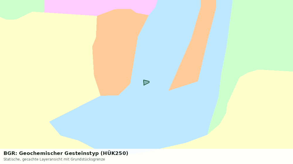 Statische Kartenansicht: BGR: Geochemischer Gesteinstyp (HÜK250)