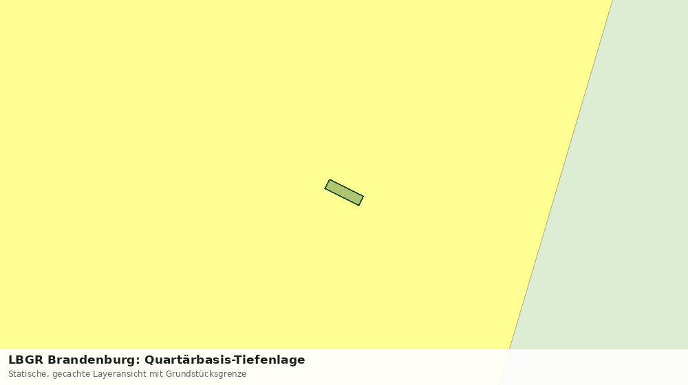 Statische Kartenansicht: LBGR Brandenburg: Quartärbasis-Tiefenlage