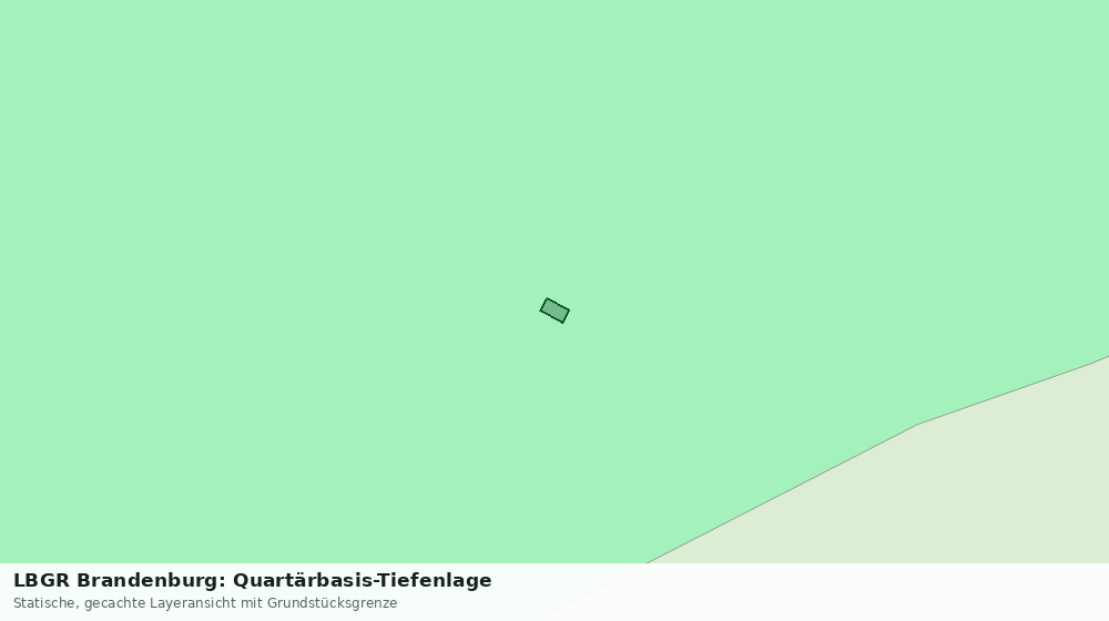 Statische Kartenansicht: LBGR Brandenburg: Quartärbasis-Tiefenlage