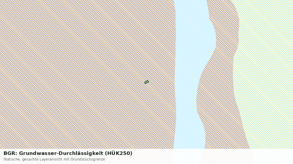 Statische Kartenansicht: BGR: Grundwasser-Durchlässigkeit (HÜK250)