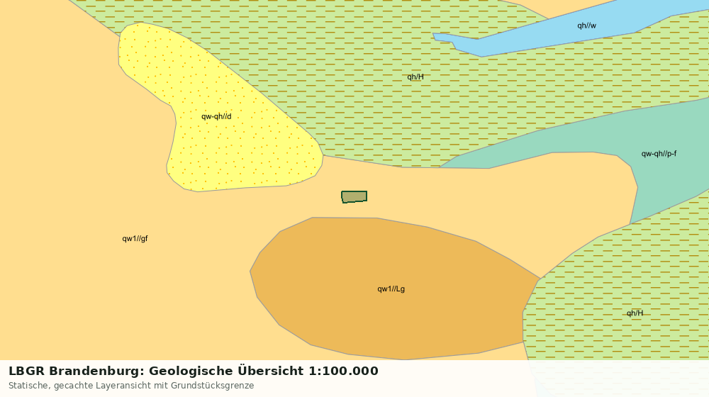 Statische Kartenansicht: LBGR Brandenburg: Geologische Übersicht 1:100.000