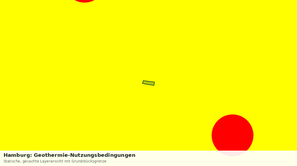 Statische Kartenansicht: Hamburg: Geothermie-Nutzungsbedingungen