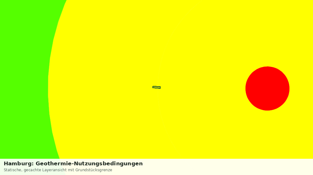 Statische Kartenansicht: Hamburg: Geothermie-Nutzungsbedingungen