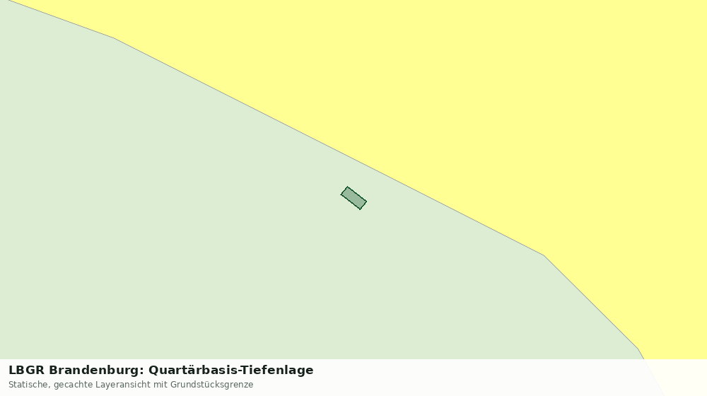 Statische Kartenansicht: LBGR Brandenburg: Quartärbasis-Tiefenlage