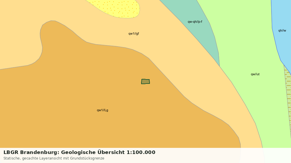 Statische Kartenansicht: LBGR Brandenburg: Geologische Übersicht 1:100.000