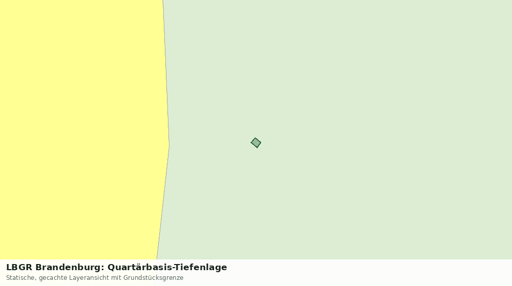Statische Kartenansicht: LBGR Brandenburg: Quartärbasis-Tiefenlage