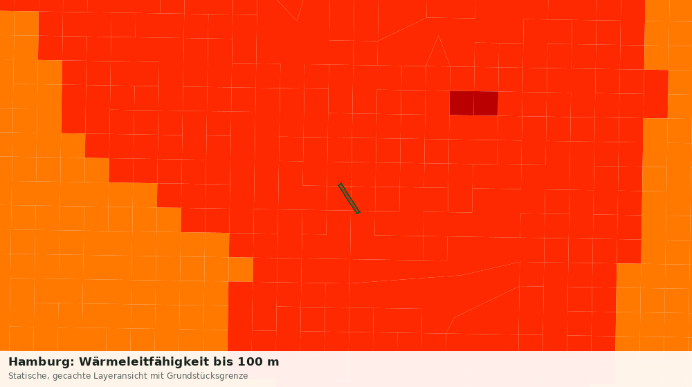 Statische Kartenansicht: Hamburg: Wärmeleitfähigkeit bis 100 m