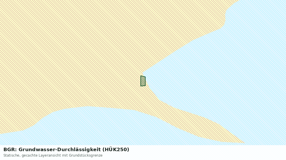 Statische Kartenansicht: BGR: Grundwasser-Durchlässigkeit (HÜK250)