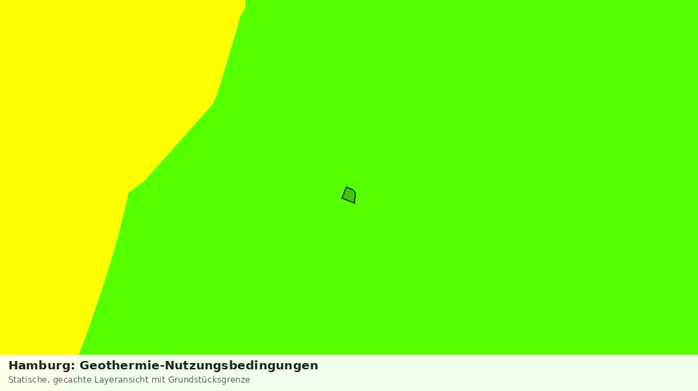 Statische Kartenansicht: Hamburg: Geothermie-Nutzungsbedingungen