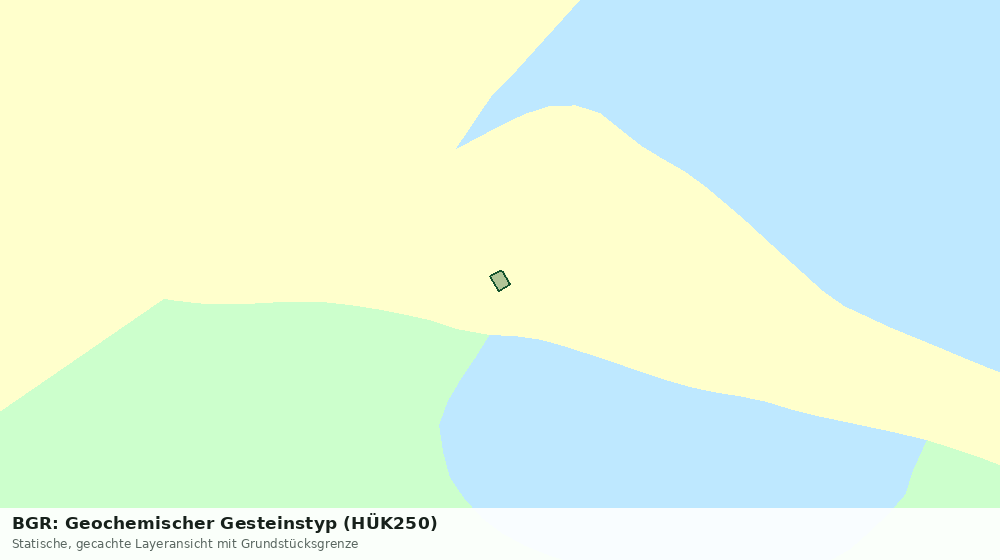 Statische Kartenansicht: BGR: Geochemischer Gesteinstyp (HÜK250)