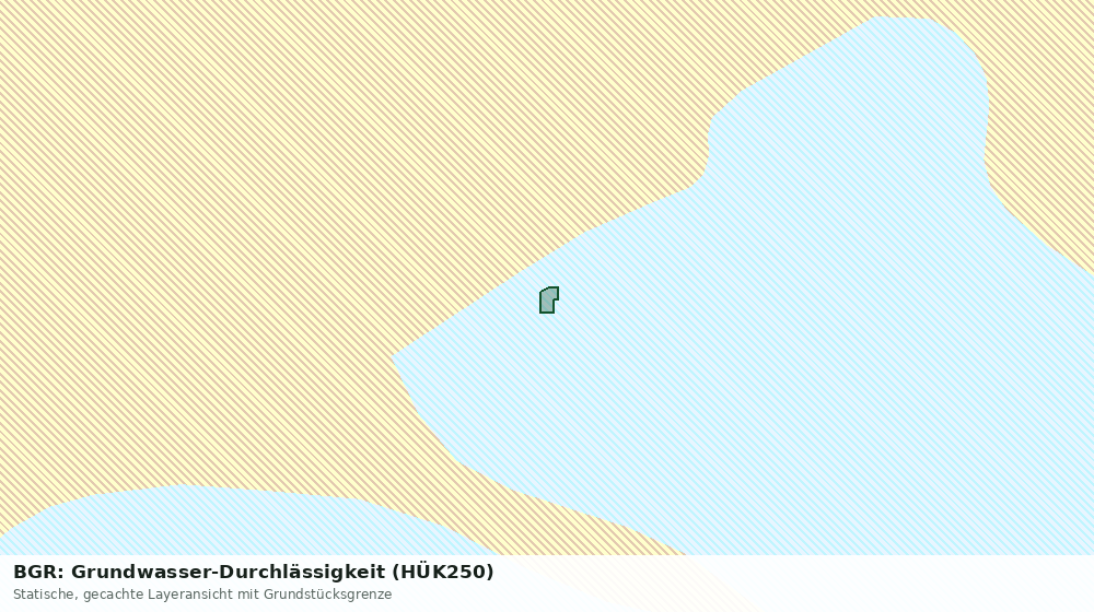 Statische Kartenansicht: BGR: Grundwasser-Durchlässigkeit (HÜK250)