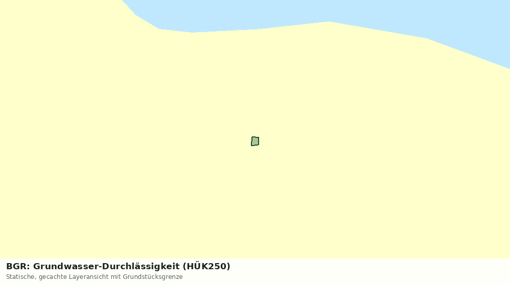Statische Kartenansicht: BGR: Grundwasser-Durchlässigkeit (HÜK250)
