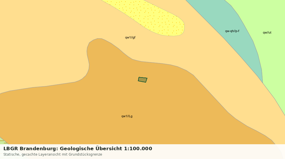 Statische Kartenansicht: LBGR Brandenburg: Geologische Übersicht 1:100.000