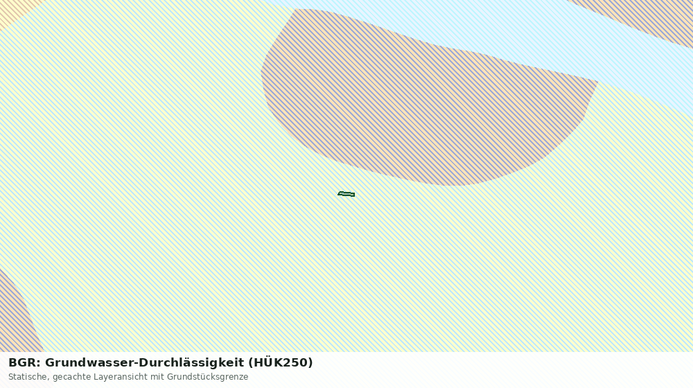 Statische Kartenansicht: BGR: Grundwasser-Durchlässigkeit (HÜK250)