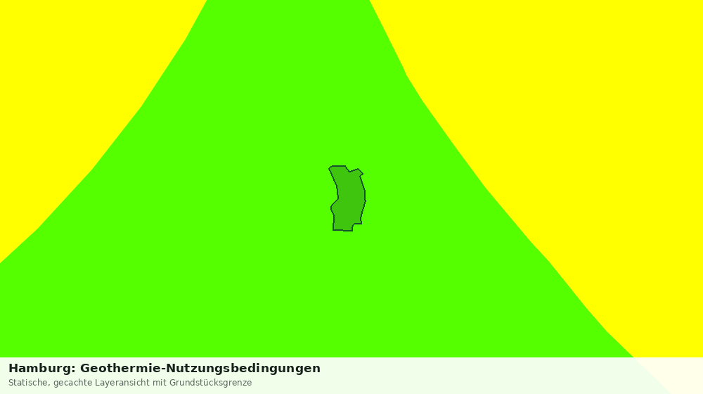 Statische Kartenansicht: Hamburg: Geothermie-Nutzungsbedingungen