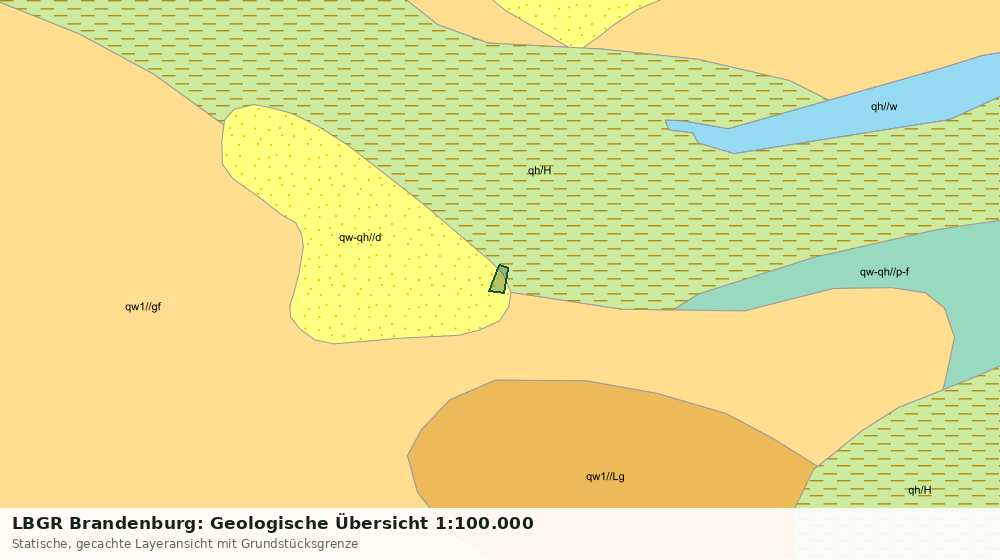 Statische Kartenansicht: LBGR Brandenburg: Geologische Übersicht 1:100.000