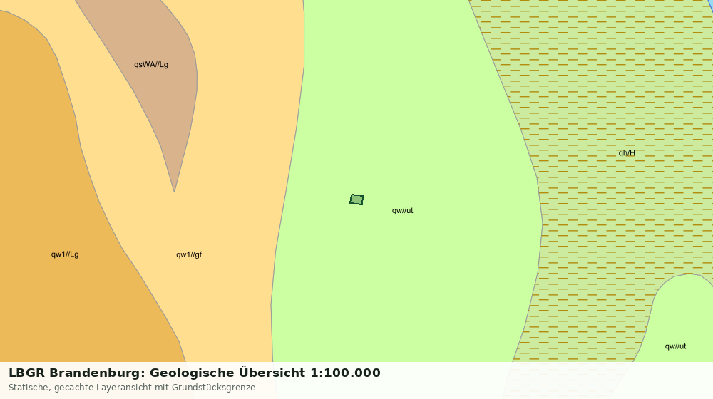 Statische Kartenansicht: LBGR Brandenburg: Geologische Übersicht 1:100.000
