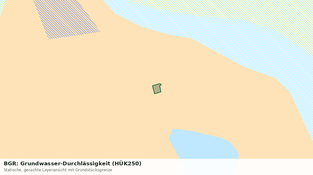 Statische Kartenansicht: BGR: Grundwasser-Durchlässigkeit (HÜK250)
